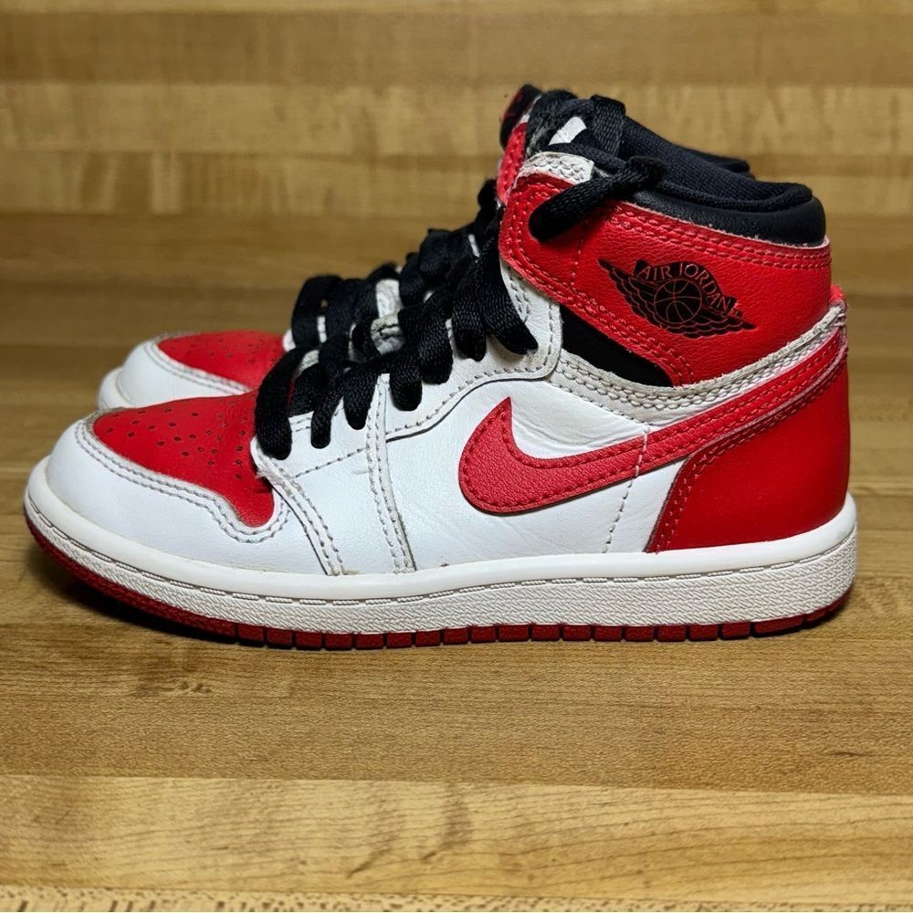 Air Jordan‎ Red and White High-Top Sneakers